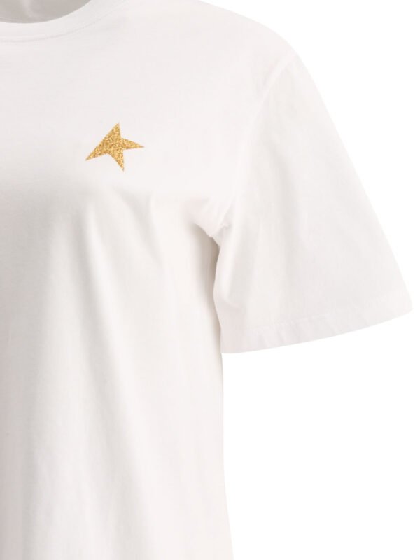 "Golden Goose" t-shirt femme blanc One Star en coton - Image 4