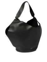"Khaite" sac cabas Lotus noir en cuir pour femme - Image 2