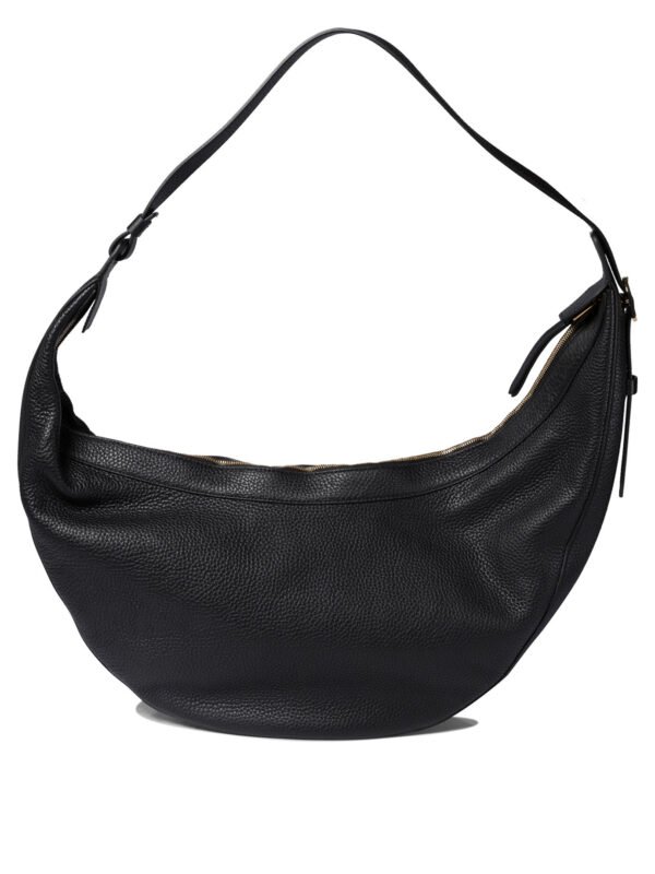 "Khaite" sac bandoulière femme Augustina en cuir noir - Image 3