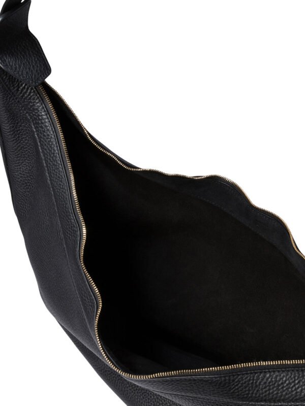 "Khaite" sac bandoulière femme Augustina en cuir noir - Image 5