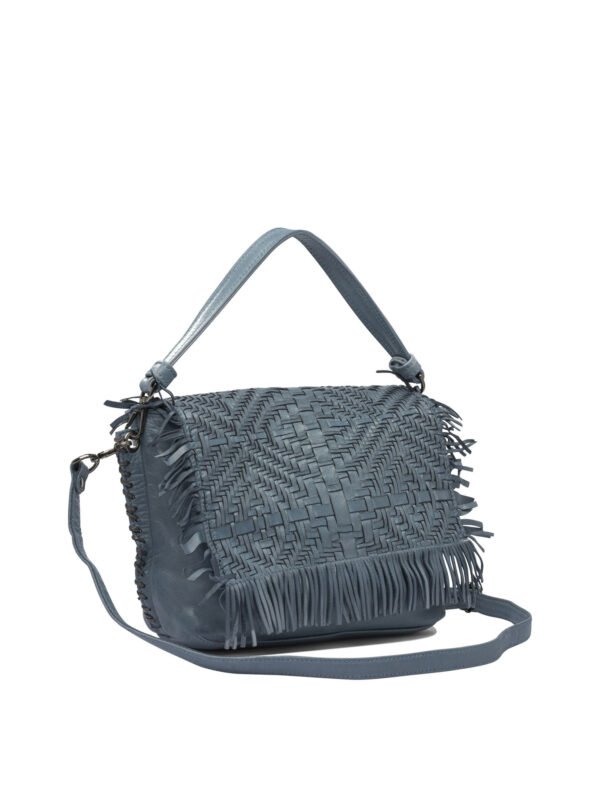 "Giancarlo Nevola" Sac à main femme bleu en cuir – Image 2