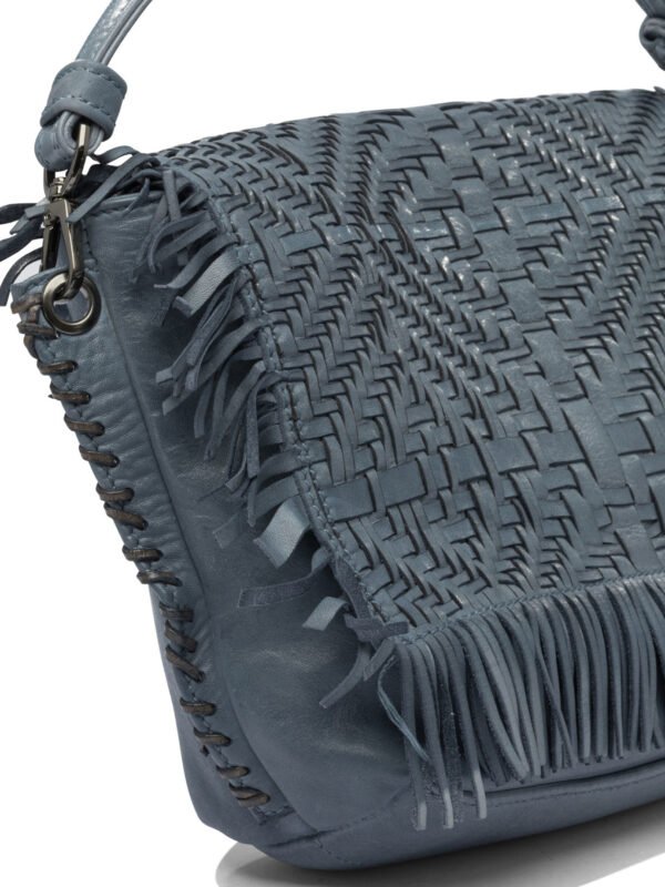 "Giancarlo Nevola" Sac à main femme bleu en cuir – Image 4