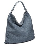 "Reptile's House" sac épaule femme bleu cuir – Image 2