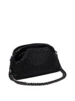 "Reptile's House" sac bandoulière noir en cuir de veau pour femme - Image 2