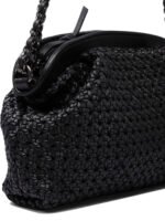 "Reptile's House" sac bandoulière noir en cuir de veau pour femme - Image 4