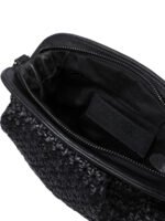 "Reptile's House" sac bandoulière noir en cuir de veau pour femme - Image 5