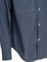"Human Made" chemise en jean homme bleue en coton coupe relaxed – Image 4