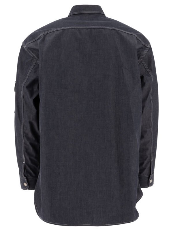 "Comme Des Garçons Homme" surchemise en denim homme bleue en coton coupe relaxed - Image 2