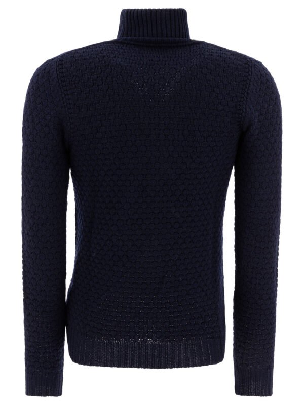 "Rakkì" pull homme bleu en laine mérinos – Image 2