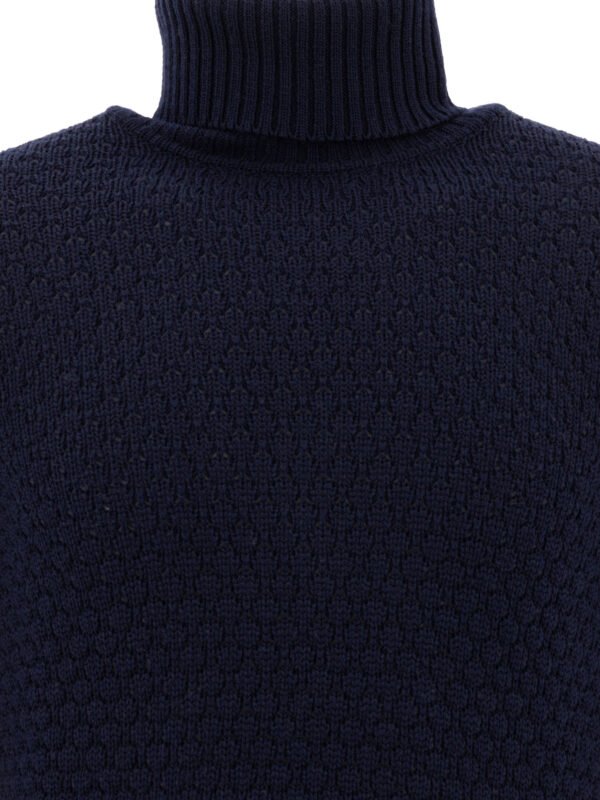 "Rakkì" pull homme bleu en laine mérinos – Image 3