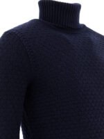 "Rakkì" pull homme bleu en laine mérinos – Image 4