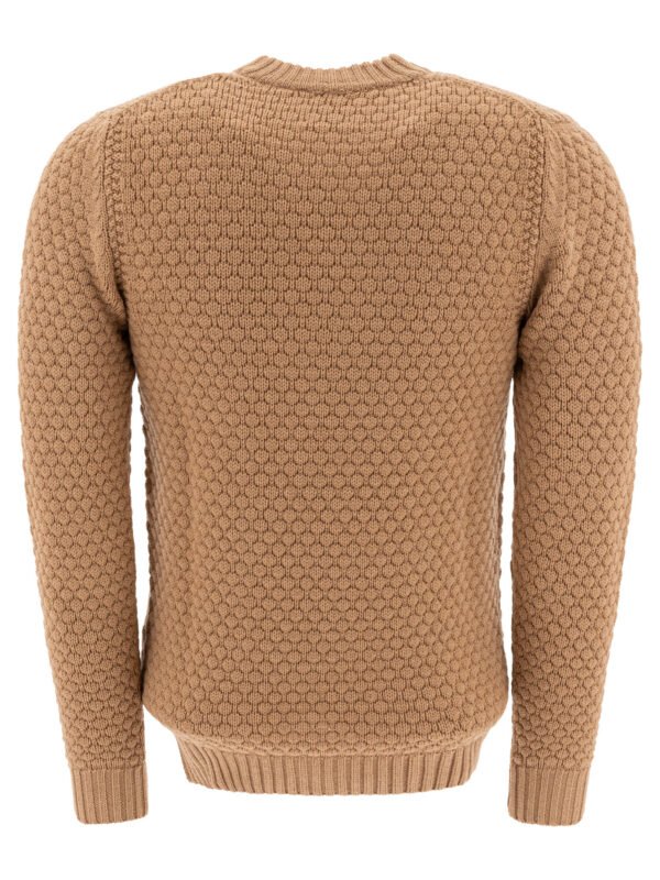 "Rakkì" maille homme beige laine mérinos coupe standard – Image 2