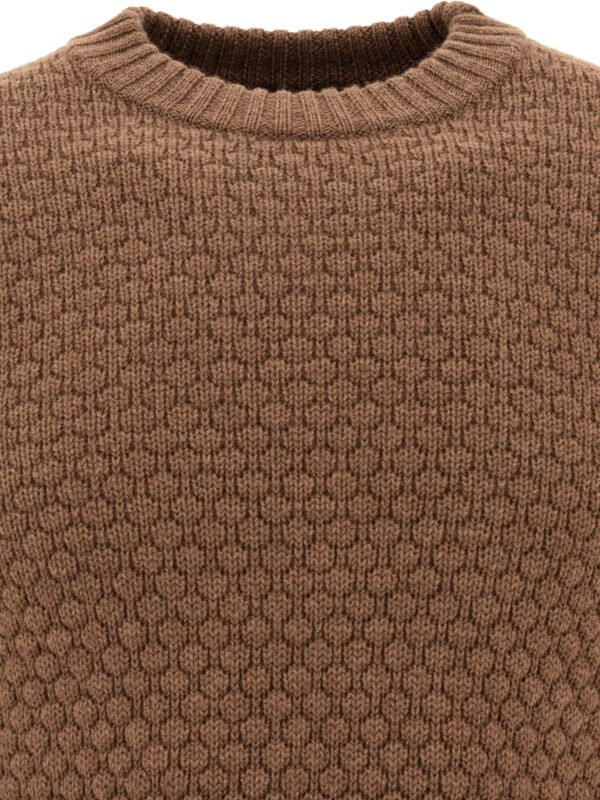 "Rakkì" pull homme marron en laine mérinos – Image 3