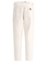 "Carhartt WIP" pantalon homme blanc coton biologique coupe relaxed – Image 2