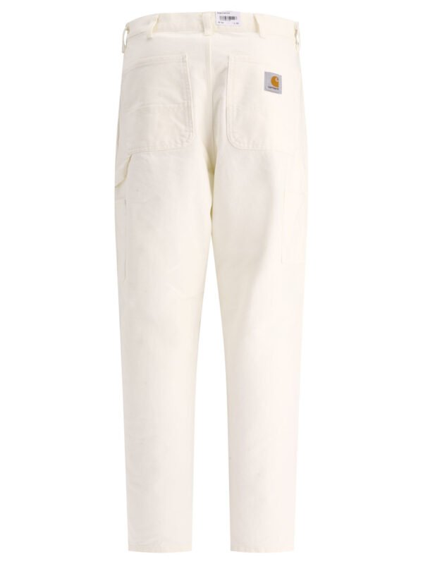 "Carhartt WIP" pantalon homme blanc coton biologique coupe relaxed – Image 2