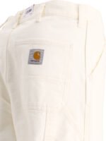 "Carhartt WIP" pantalon homme blanc coton biologique coupe relaxed – Image 4