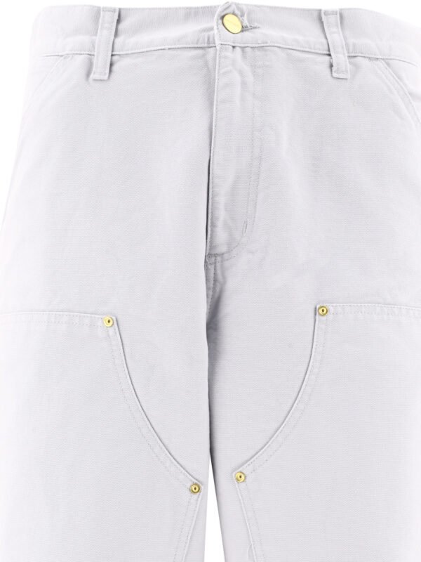 "Carhartt WIP" pantalon Double Knee gris en coton coupe décontractée pour homme – Image 3