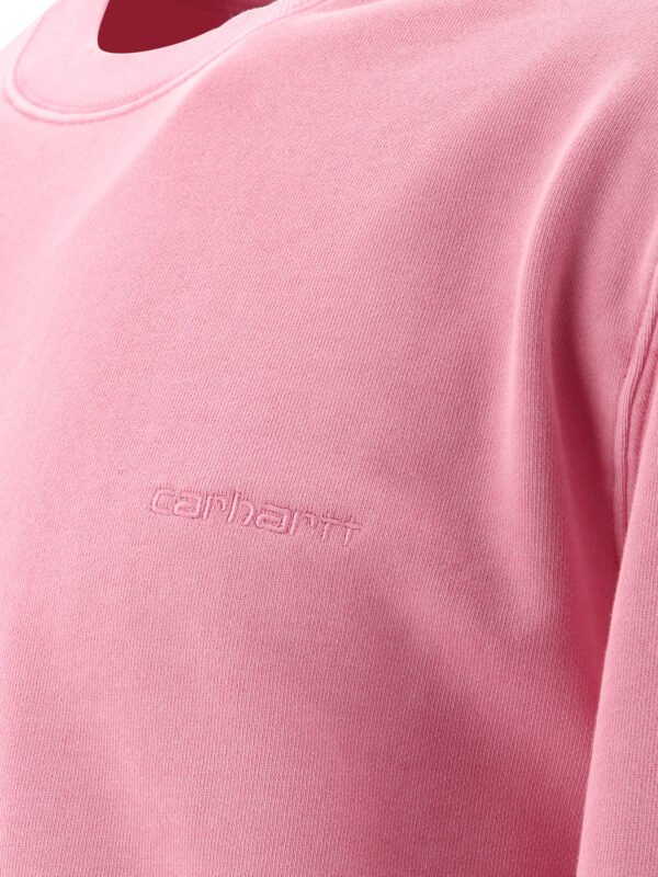 "Carhartt WIP" sweat Duster Script rose en coton coupe regular pour homme - Image 4