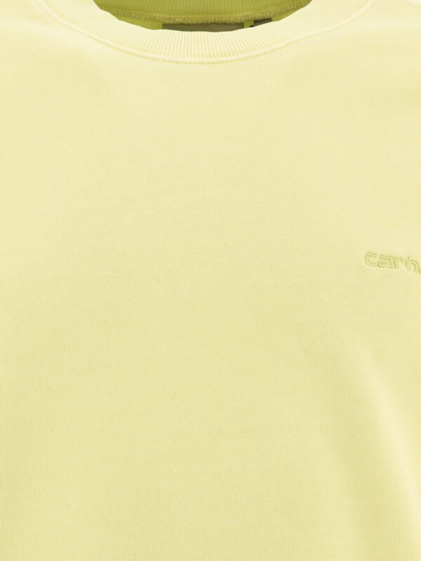 "Carhartt WIP" sweat jaune coton coupe regular homme – Image 3