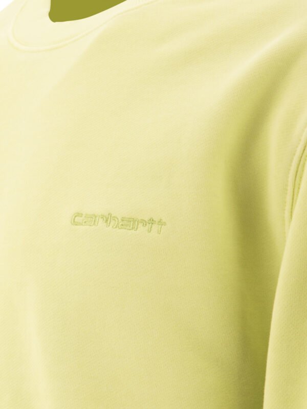 "Carhartt WIP" sweat jaune coton coupe regular homme – Image 4
