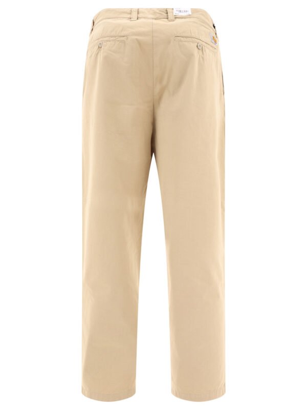 "Carhartt WIP" pantalon homme beige coton coupe regular – Image 2