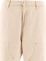 "Carhartt WIP" pantalon cargo homme beige Walter Double Knee en coton et lin – Image 3