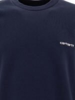 "Carhartt WIP" sweat-shirt Script Embroidery bleu coupe regular en coton pour homme – Image 3