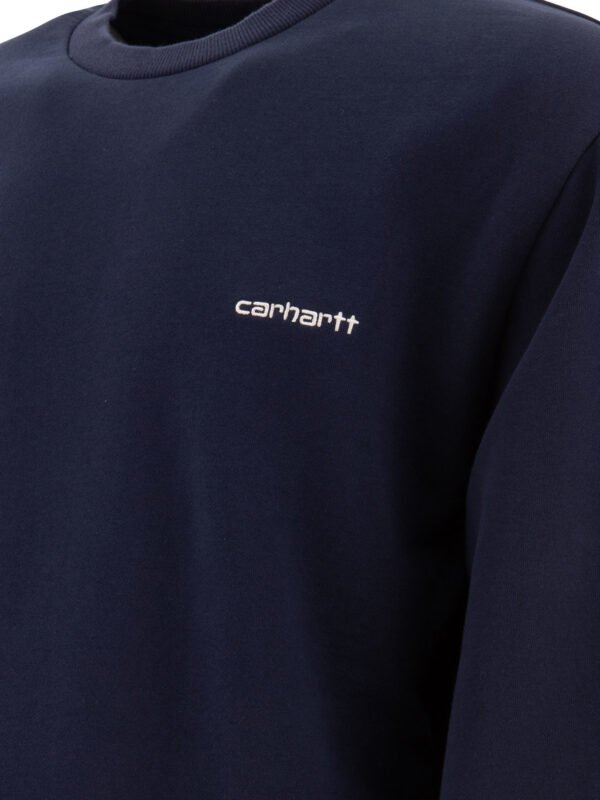 "Carhartt WIP" sweat-shirt Script Embroidery bleu coupe regular en coton pour homme – Image 4