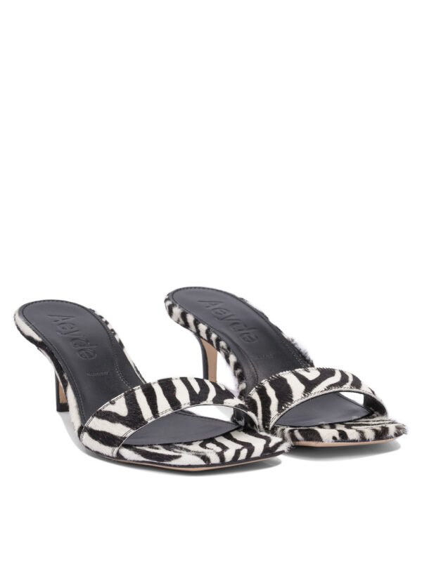 "Aeyde" sandales femme blanc imprimé zèbre cuir – Image 2