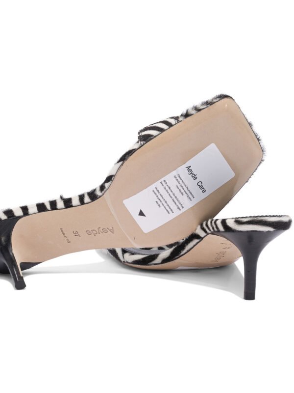 "Aeyde" sandales femme blanc imprimé zèbre cuir – Image 5