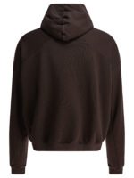 "RRR123" hoodie homme marron en coton – Image 2