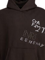 "RRR123" hoodie homme marron en coton – Image 3