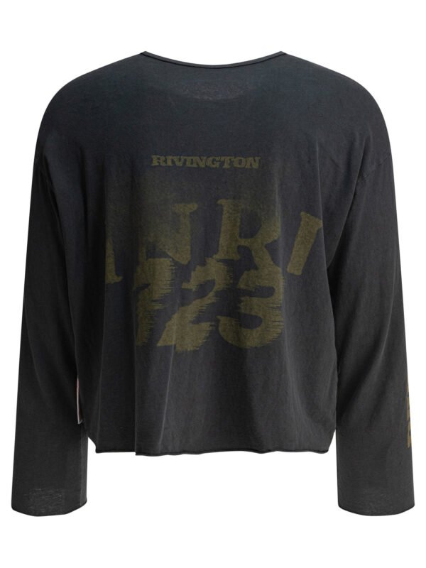"RRR123" t-shirt homme noir manches longues en coton - Image 2