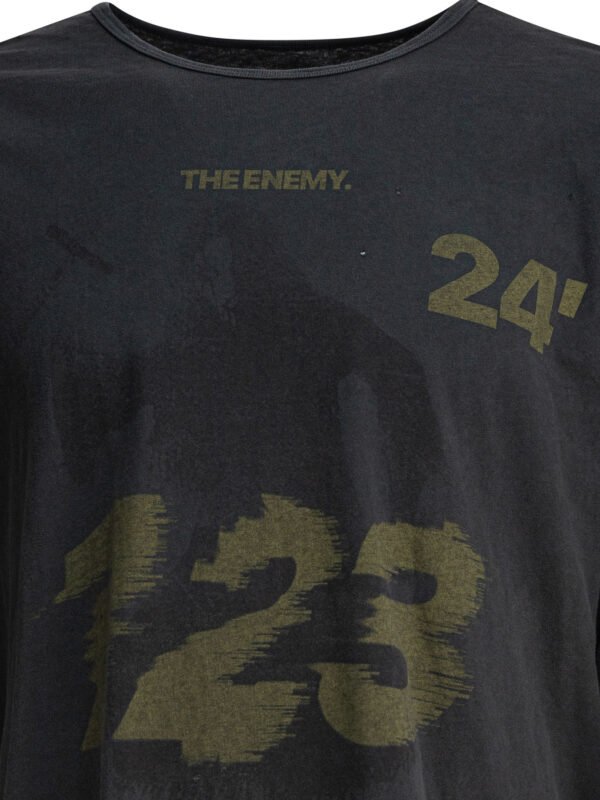 "RRR123" t-shirt homme noir manches longues en coton - Image 3