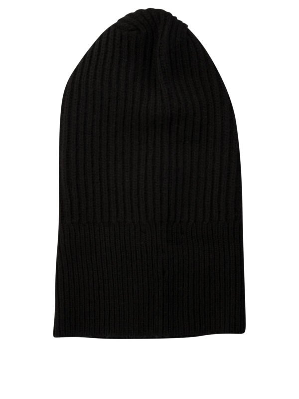 "IVY OAK" cagoule Annie Lie femme noire en laine mérinos - Image 2