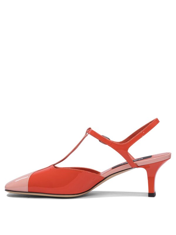 "Carel" sandales rouges en cuir verni pour femme - Image 3