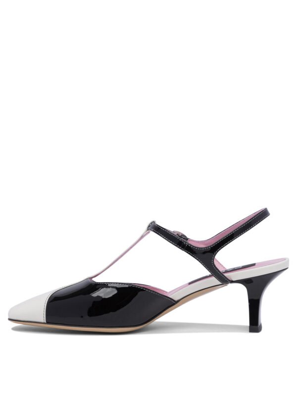"Carel" sandales femme noires en cuir – Image 3