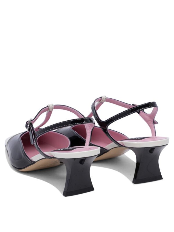 "Carel" sandales femme noires en cuir – Image 4