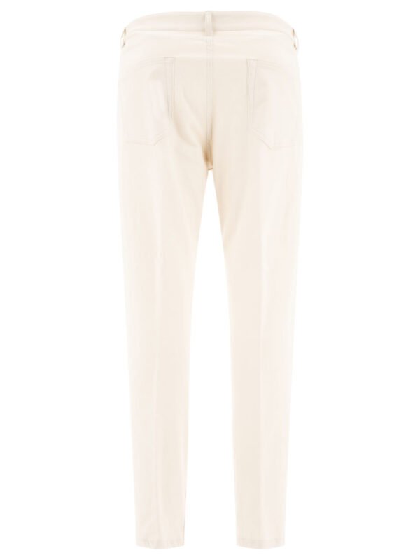 "Lardini" pantalon Jimmy blanc en coton coupe regular pour homme – Image 2