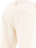 "Lardini" pantalon Jimmy blanc en coton coupe regular pour homme – Image 4
