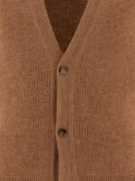"Lardini" cardigan homme marron laine alpaga coupe regular – Image 3