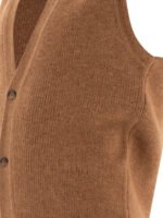 "Lardini" cardigan homme marron laine alpaga coupe regular – Image 4
