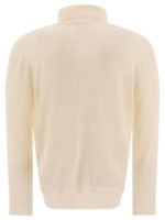 "Lardini" pull col roulé homme beige en laine vierge – Image 2
