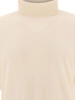 "Lardini" pull col roulé homme beige en laine vierge – Image 3