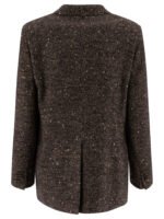 "Tagliatore" Manteau blazer femme noir en laine coupe regular – Image 2