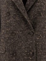 "Tagliatore" Manteau blazer femme noir en laine coupe regular – Image 3