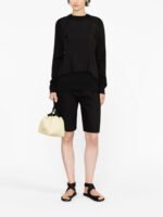 "Jil Sander" pull femme noir en laine coupe regular - Image 4