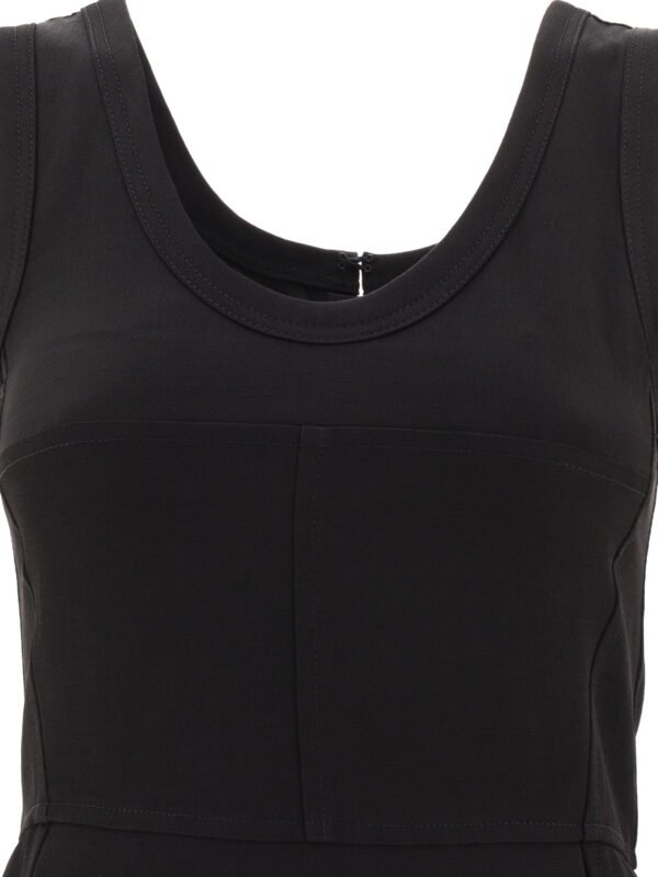 "Jil Sander" Robe noire en viscose pour femme – Image 3