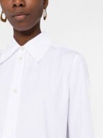 "Jil Sander" chemise femme blanche en coton – Image 4