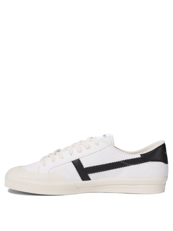 "Tom Ford" sneakers homme blanc cuir – Image 3
